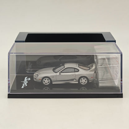 Hobby Japan 1/64 Toyota SUPRA RZ JZA80 VERSION PERSONNALISÉE ORIGINALE avec ActiveSpoiler HJ643042S Modèles moulés sous pression Collection de voitures 