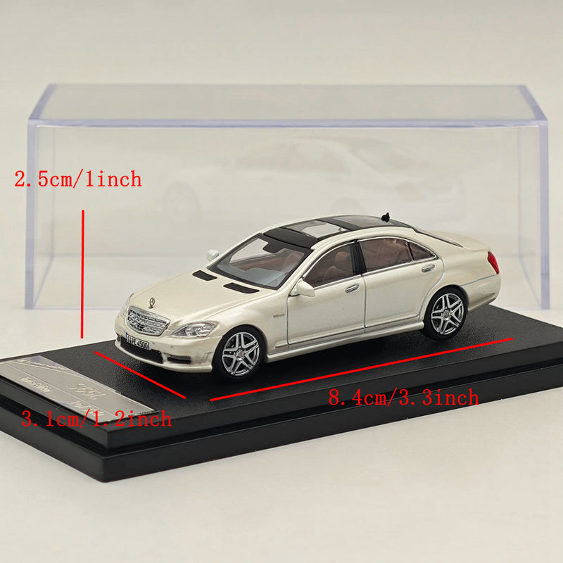 1/64 SW Mercedes Benz S Class S65L V12 White Sedan Sports Diecast Models Car