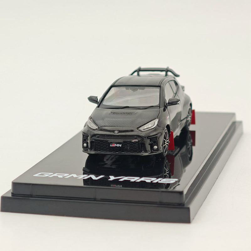Hobby Japan 1:64 Toyota GRMN YARIS Circuit Package Precious Black Pearl HJ643024CBK Diecast Models Car Collection