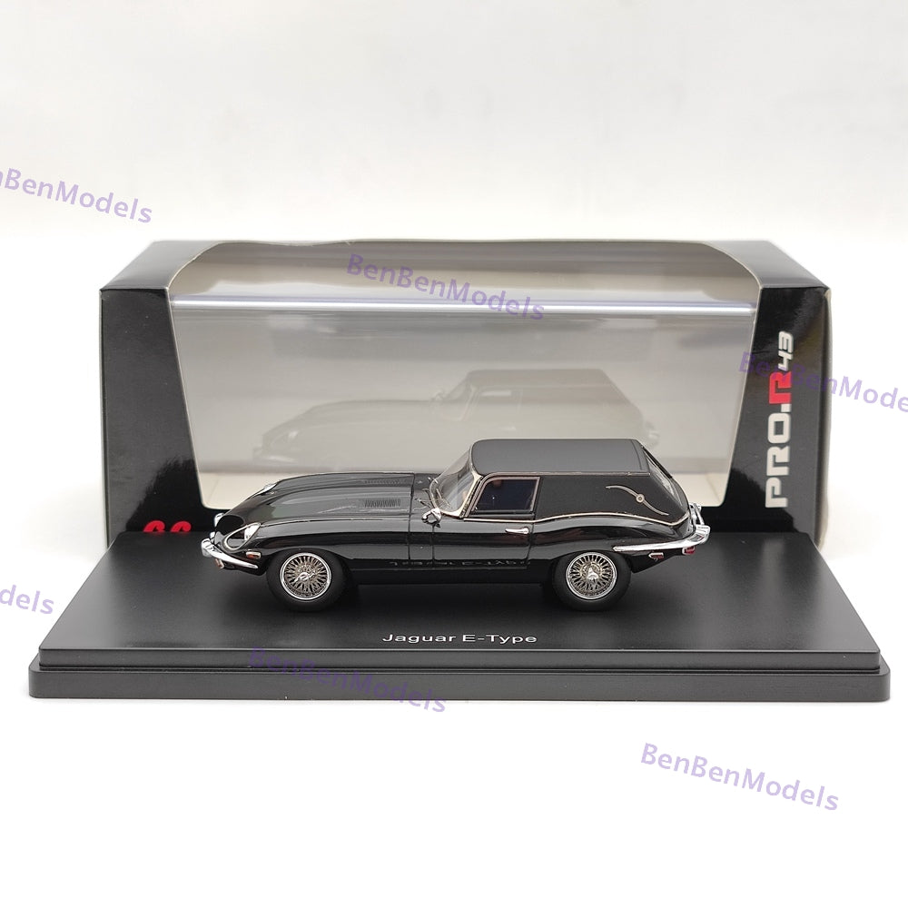 1:43 SCHUCO JAGUAR E-TYPE "HAROLD & AMP MAUDE" FUNERAL CAR - Resin Black Used