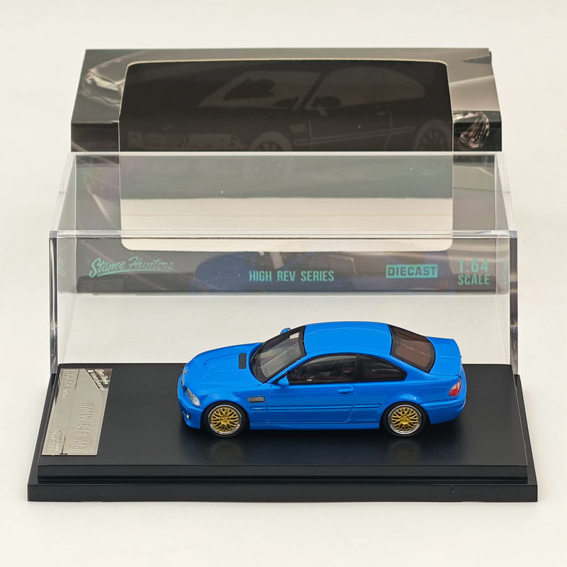 1:64 SW  BMW E46 M3 Blue HICH REV SERIES Diecast Models Car Collection