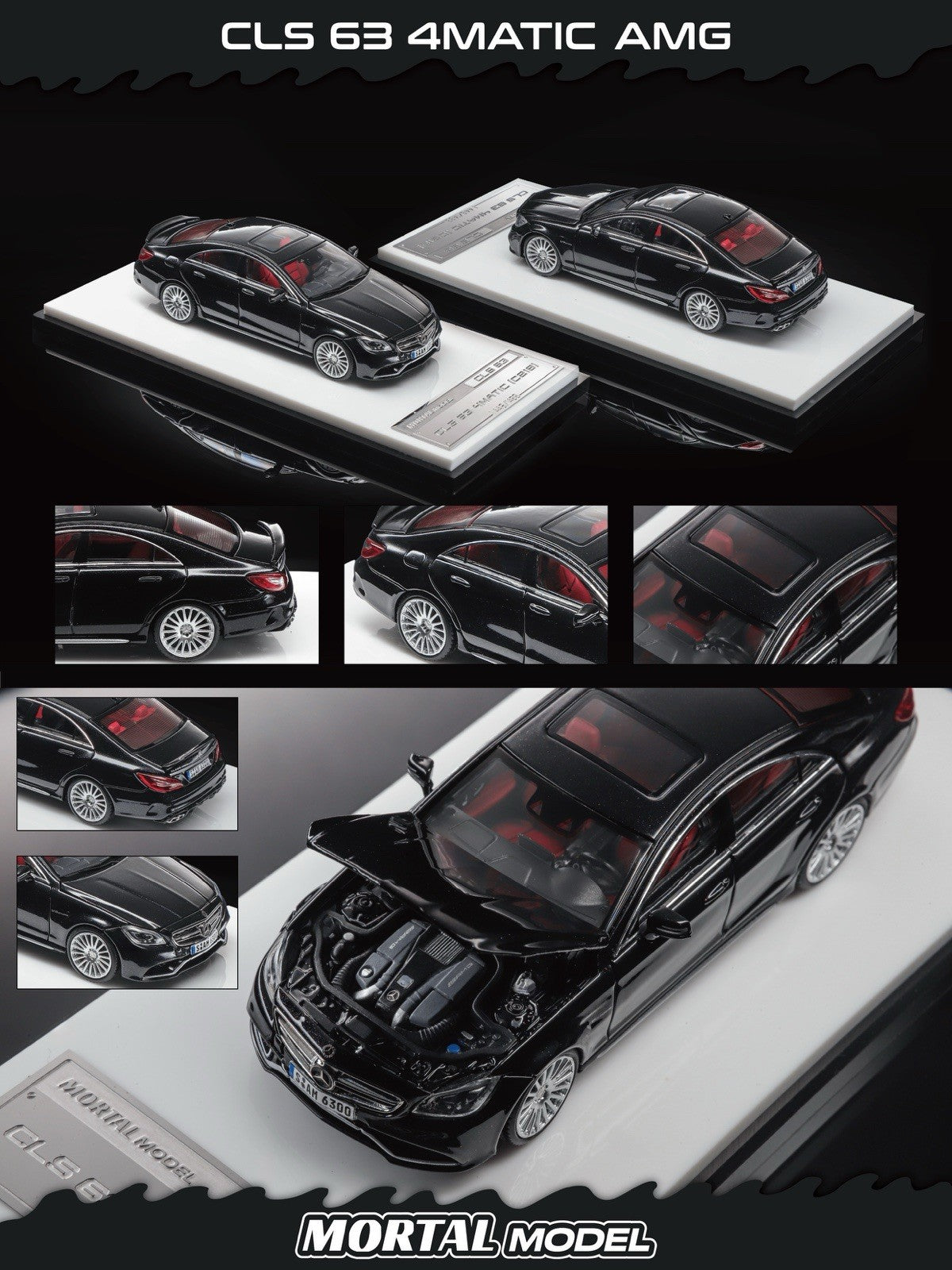 Mortal 1:64 Mercedes Benz AMG CLS63 4MATIC Diecast Car Model Gifts Toys Limited 1999pcs