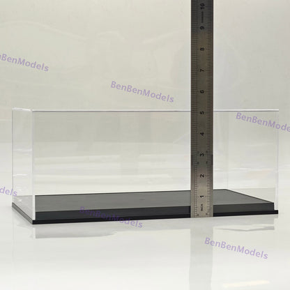 1:18 Model Car Acrylic Case Display box Transparent Dustproof Carbon Fiber Base
