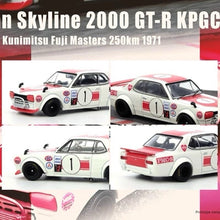 INNO 1:64 Nissan Skyline 2000 GTR KPGC10 Takahashi Racing Red White Diecast Car Model Gifts