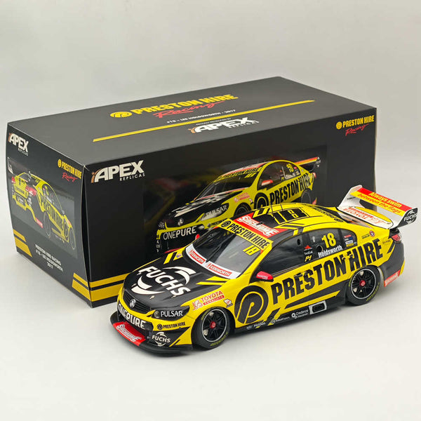 APEX 1/18 Holden VF Commodore PRESTON HIRE RACING #18 LEE HOLDSWORTH 2017 AD80707 Diecast Models Car Limited Collection