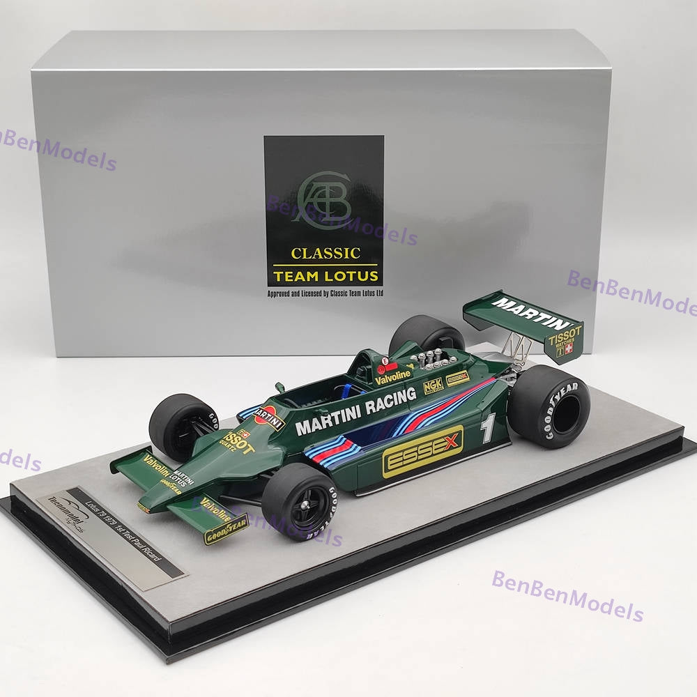 1/18 Tecnomodel Lotus 79 1979 1st Test Paul Ricard Nigel Mansell Mythos Series