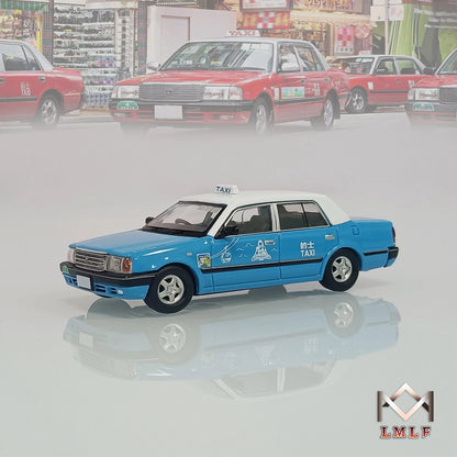 LMLF 1:64 Toyota Crown Hong Kong Taxi Classic Miniature Hobby Diecast Toys Car Models Collection Christmas Gifts