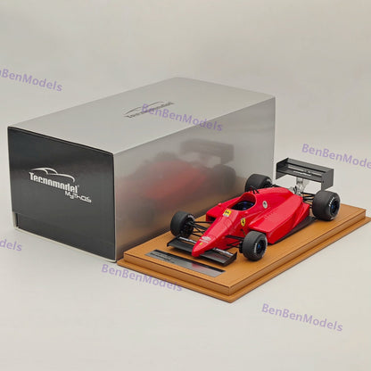1/18 Tecnomodel Ferrari F1 F637 INDY #0 1986 TEST DRIVE FIORANO Red Resin Model
