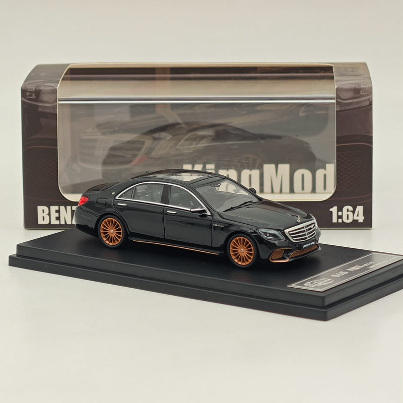 King Model 1:64 Mercedes-Benz S65L AMG W222 Sedan Final Edition Model Black