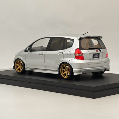 Stance Hunters 1/18 Honda Fit JAZZ Mugen Version Argent Résine Modèles De Voiture Collection Limitée 
