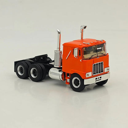 Top Self Replicas 1:64 Scale F700 Semi Tractor Trucks Orange Diecast Sleeper Model Car