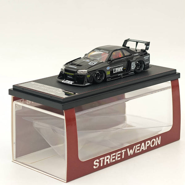 1/64 SW NISSAN GT-R ER34 #5 LBWK Black Diecast Models Car Collection