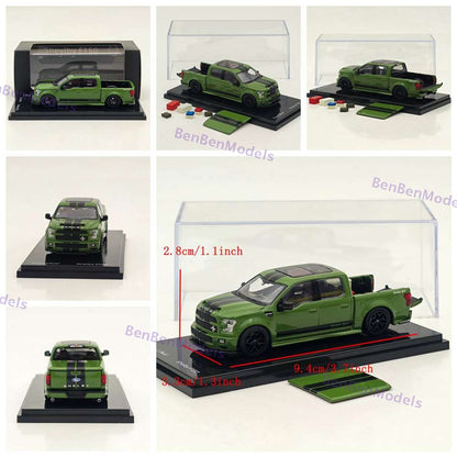 1/64 Funny SHELBY F-150 Shelby Super Snake Pickup Diecast Metal Car Limited