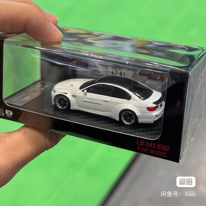 Fine Model Shenzhen Cool Car Show Limited 1:64 E92 M3 LBWK Widebody Car Models Gifts