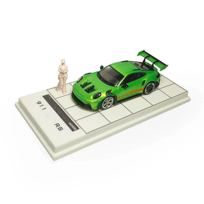 MODEL-J 1:64 911 992 GT3 RS Christmas Scene Diecast Toys Car Models Miniature Hobby Collection Gifts