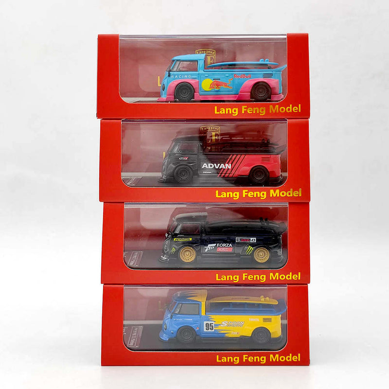 LF 1:64 VW RWB T1 Pickup Diecast Toys Car Models Miniature Vehicle Hobby Collectible Gifts