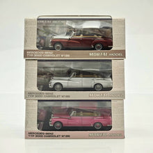 Mortal 1:64 Mercedes Benz 300D Convertible Retro Alloy Car Model Collection Diecast Toys Car Miniature Hobby Gifts