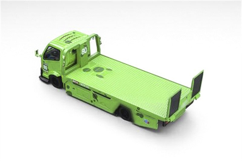 Pre-Order MEGA GEAR 1:64 Pink Green Dinosaur Custom Tow Truck Full Ground Trailer MG Alloy Model car
