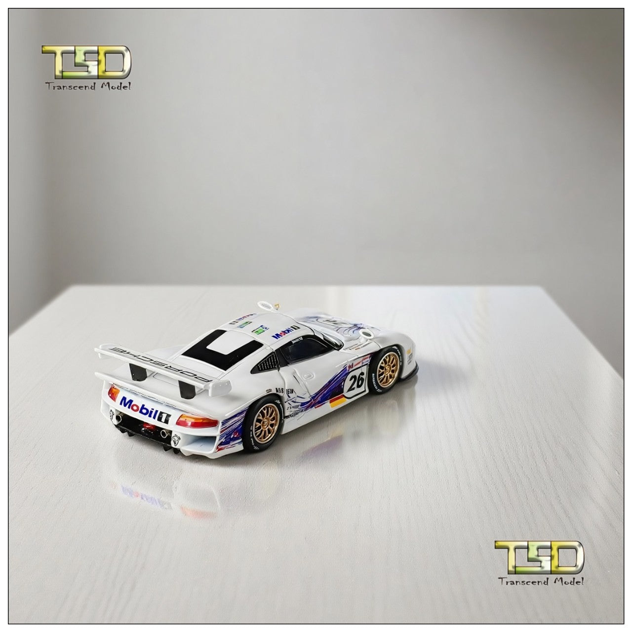 TSD 1:64 for 1997 911 GT1 LM Openable - hood Alloy Toys Car Model - Collectible Gifts