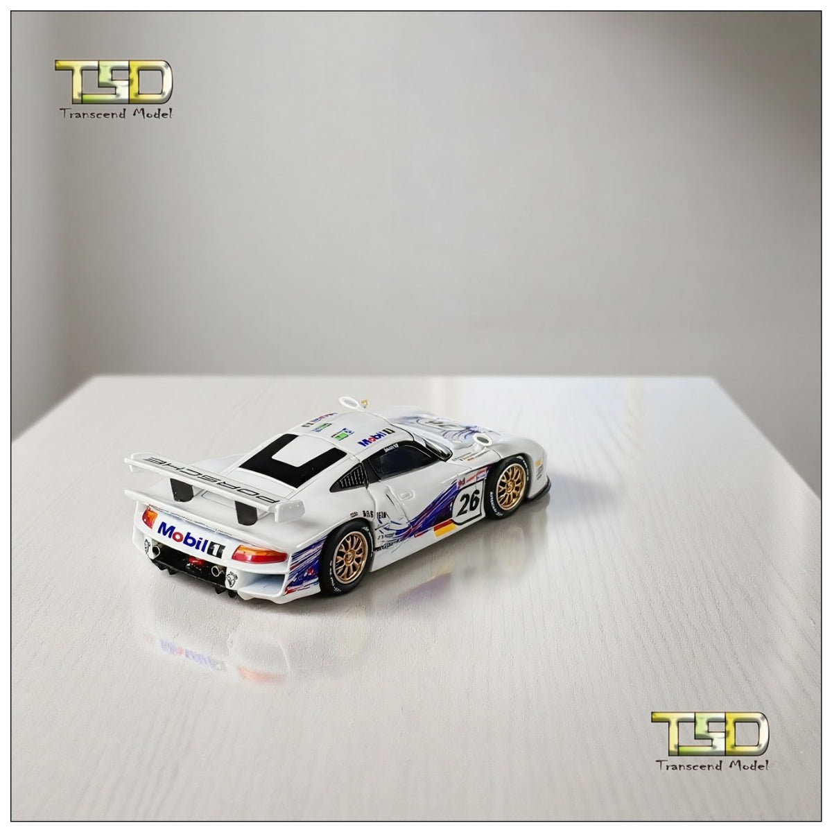TSD 1:64 1997 911 GT1 LM Openable- hood Alloy Model- Collectible Gifts