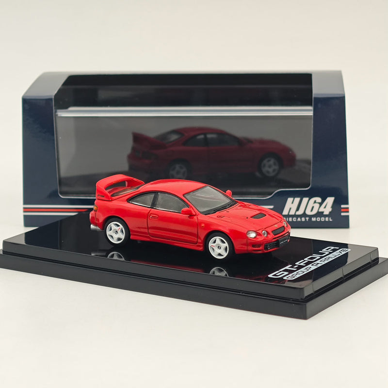 Hobby Japan 1/64 Toyota CELICA GT-FOUR ST205 JDM STYLE Red HJ642064AR Diecast Models Car Collection