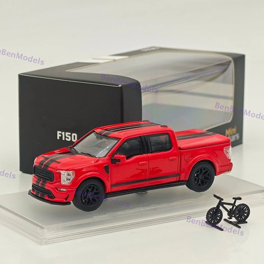 Fine Works64 1/64 F-150 Shelby Pickup Truck Red With Accessories Diecast Model