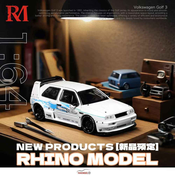 Pre-sale RHINO MODEL RM 1:64 Volkswagen Golf Mk3 Concept Car Redesign Diecast Toys Collection Gifts Limited Edition