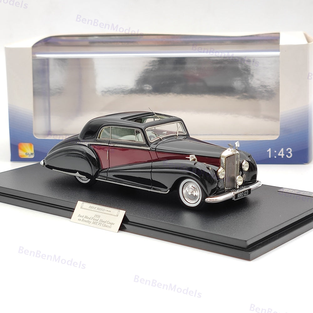 GLM Models 1/43 BENTLEY MK VI Park Ward FHC Black #43204202 1950 Resin Car
