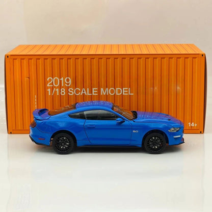 DM 1/18 2019 GT Blue RHD with Widebodykit Pack Diecast Model Car Miniature