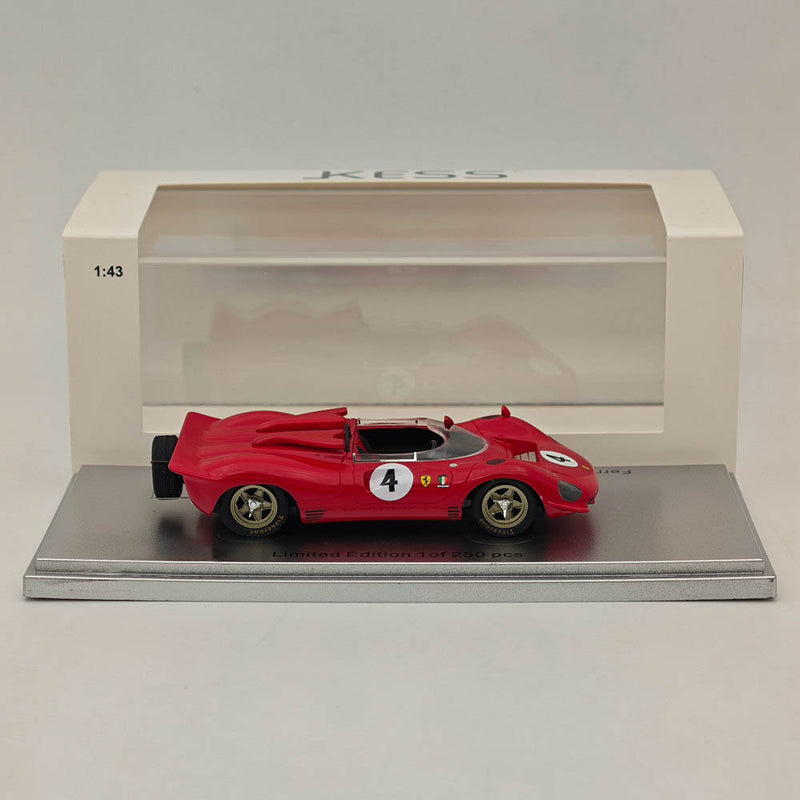 Kess-Model 1/43 Ferrari 350 CAN-AM sn0858-Longford 1968-C. Amon Resin Model Red