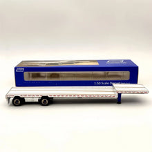 Weiss Brothers 1:50 drop deck Trailer Only WBR027-1703 Diecast Models Truck Aluminum/Blue