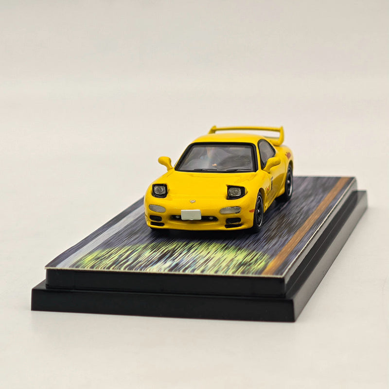 Hobby Japan 1/64 Mazda RX-7 (FD3S) RedSuns Initial D Open Headlights HJ645007DB Diecast Model Collection