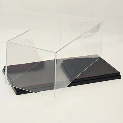1:18 Acrylic Display Case with Leather Base Dustproof Transparent Model Car Box