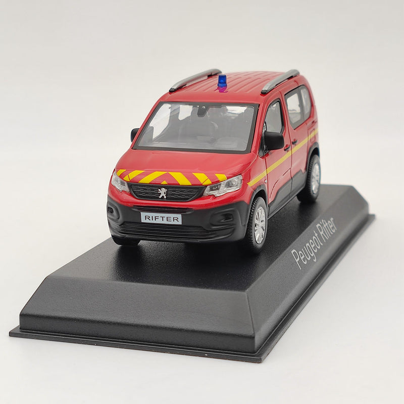1/43 Norev Peugeot Rifter 2019 Pompiers Red Diecast Models Car Christmas Gift