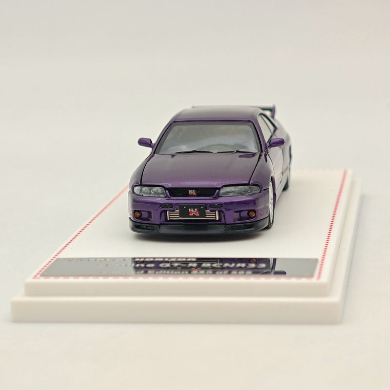 1/64 FH Skyline GTR R33 BCNR33 Racing Sport Purple Diecast Models Car Collection