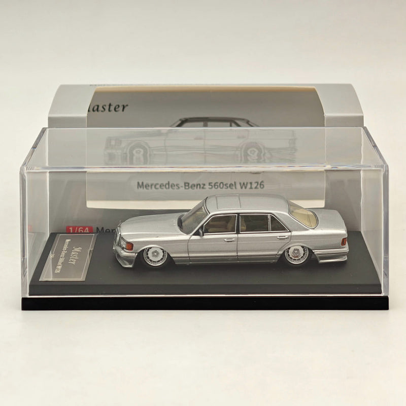 Master 1:64 Mercedes-Benz S560sel W126 Diecast Toys Car Models Miniature Hobby Collection Gifts