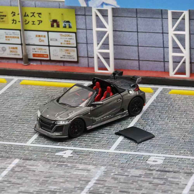 Mortal 1:64 Honda S660 Mugen Convertible with top cover Diecast Toys Car Models Collection Gifts Limited Edition