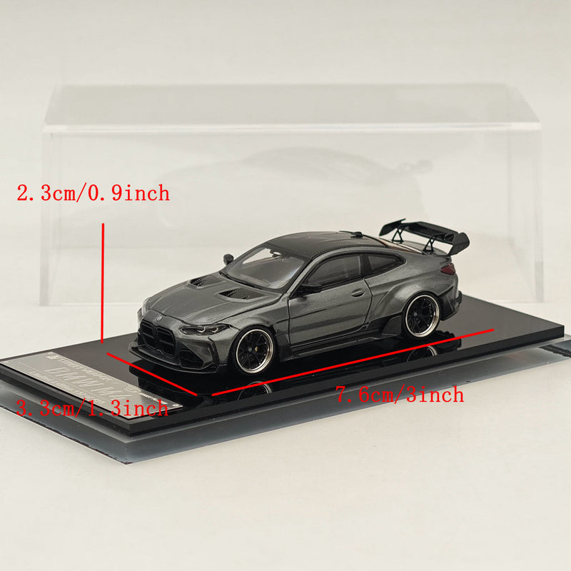 SW 1:64 BMW G82 M4 ADRO BODY KIT Coupe Sports Model Diecast Metal Car Gray