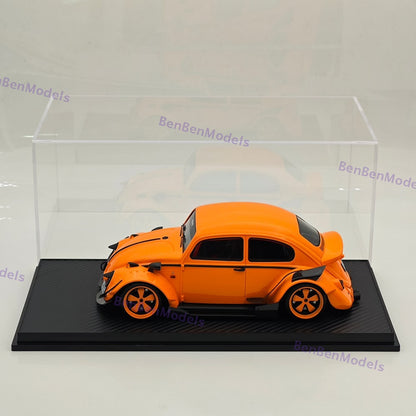 1:18 Model Car Acrylic Case Display box Transparent Dustproof Carbon Fiber Base