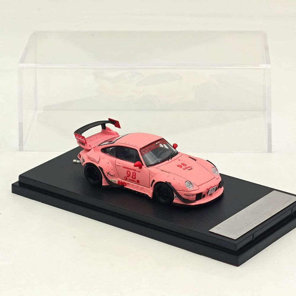 1:64 SW 993 911 #98 #91 Matte Pink / Green Diecast Model Car Limited Edition
