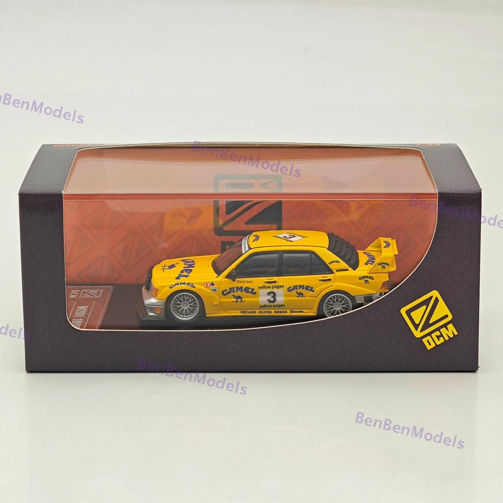 1/64 DCM 190E W201 #3 Camel Yellow Modified Diecast Metal Car
