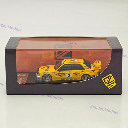 1/64 DCM 190E W201 #3 Camel Yellow Modified Diecast Metal Car