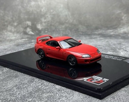 LCD 1:43 Toyota Supra A80 Alloy Fully Open Diecast Car Model Collectible Gifts