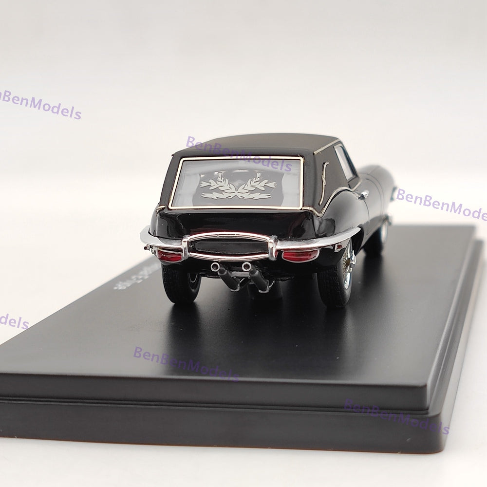1:43 SCHUCO JAGUAR E-TYPE "HAROLD & AMP MAUDE" FUNERAL CAR - Resin Black Used