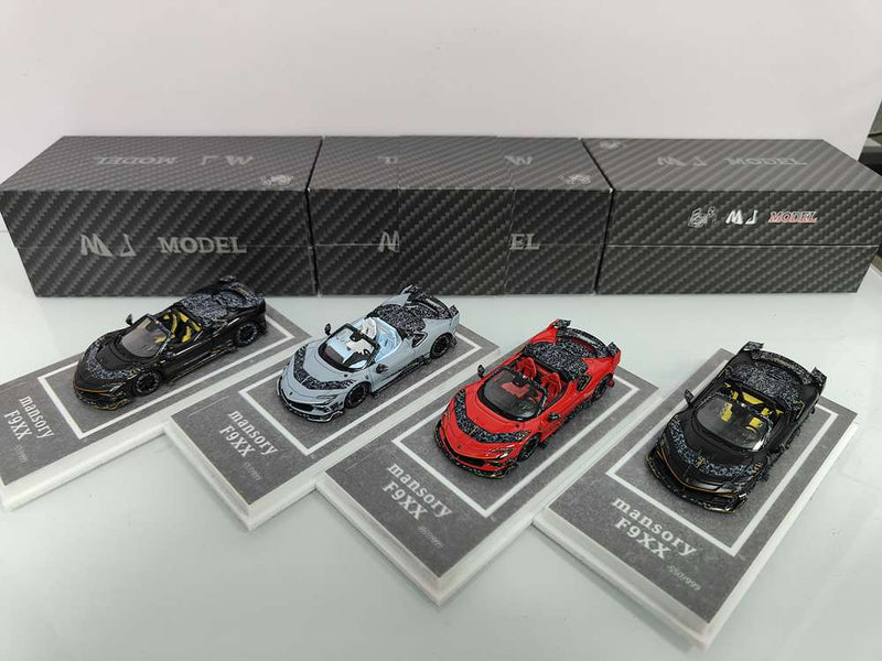 MJ 1/64 Ferrari Mansory F9XX  Hardtop/Convertible Diecast Car Models Collection Gifts Limited Edition