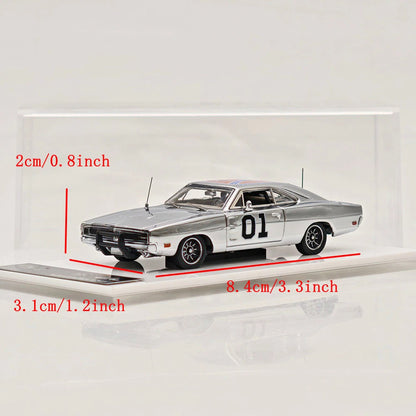 Limited Chrome Silver Edition 1:64 General Lee Charger Mini Forge Diecast Model Car