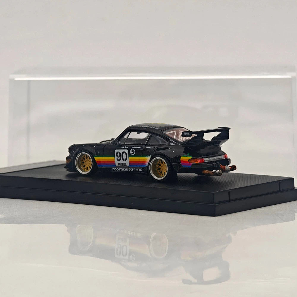 SW 1:64 911 993 Apple #90 #89 Racing Sports Model Alloy Model Car