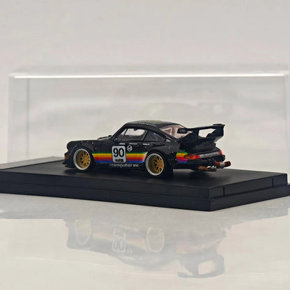 SW 1:64 911 993 Apple #90 #89 Racing Sports Model Alloy Model Car