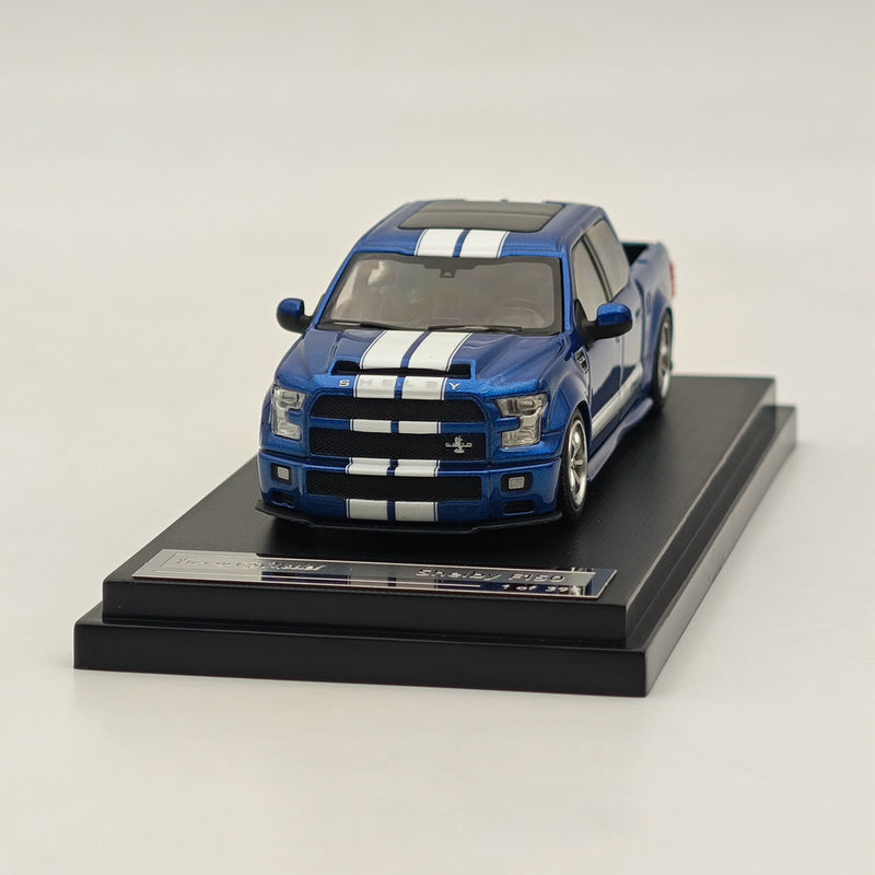 Funny Model 1/64 Scale Ford SHELBY F-150 Shelby Super Snake Pickup Diecast Blue