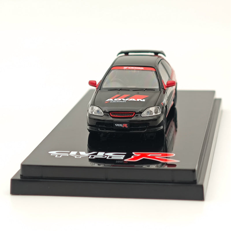 1/64 Hobby Japan Honda CIVIC TYPE R (EK9)1997 YOKOHAMA  ADVAN Diecast Models Car